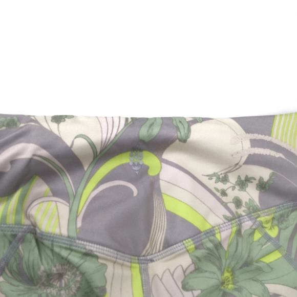 FREE PEOPLE Movement Wave Crush Leggings Lime Green Grey Activewear Size S NWT - Picture 6 of 12